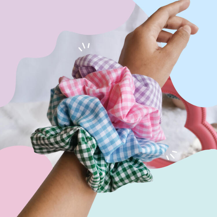 cotton scrunchies