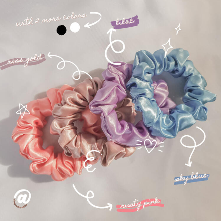 Mini Satin Scrunchies
